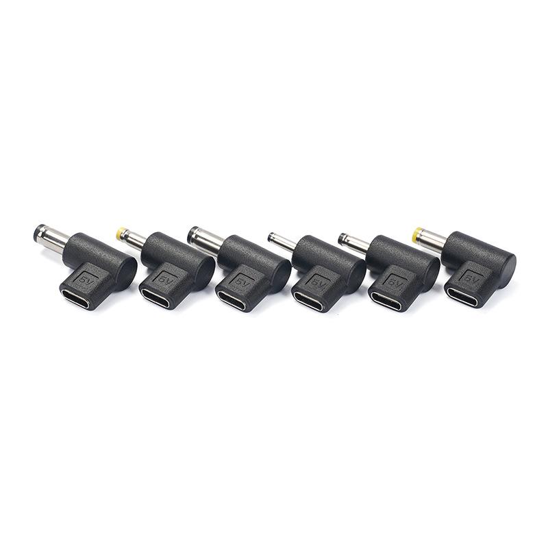 1 stk Universel 5V Typec til DC 3,5x1,35mm/5,5x2,1mm/5,5x2,5mm Hanstik Opladningsadapter Konverter DC Strømstik