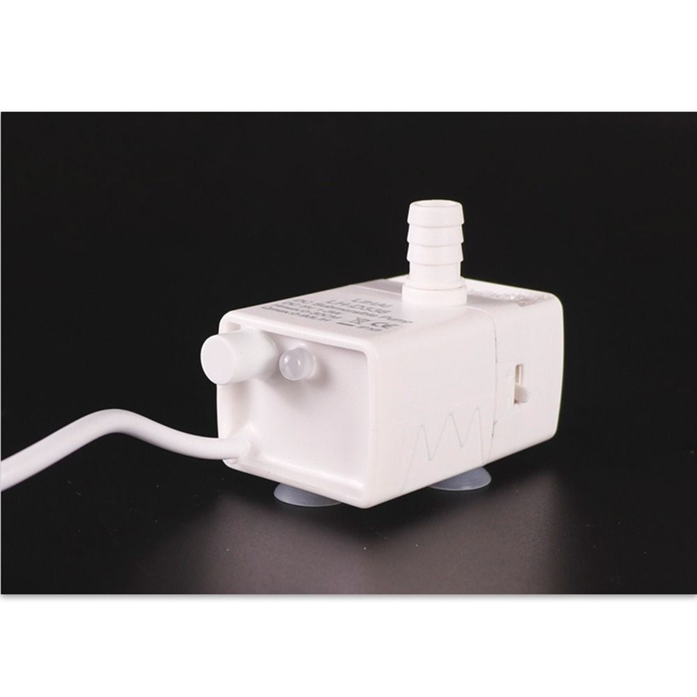 Ultra-quiet Pet Water Dispenser Pump 3 Suction Cups 5V Mini Submersible Pump LED Light Filter Water Fountain Pump Replacement