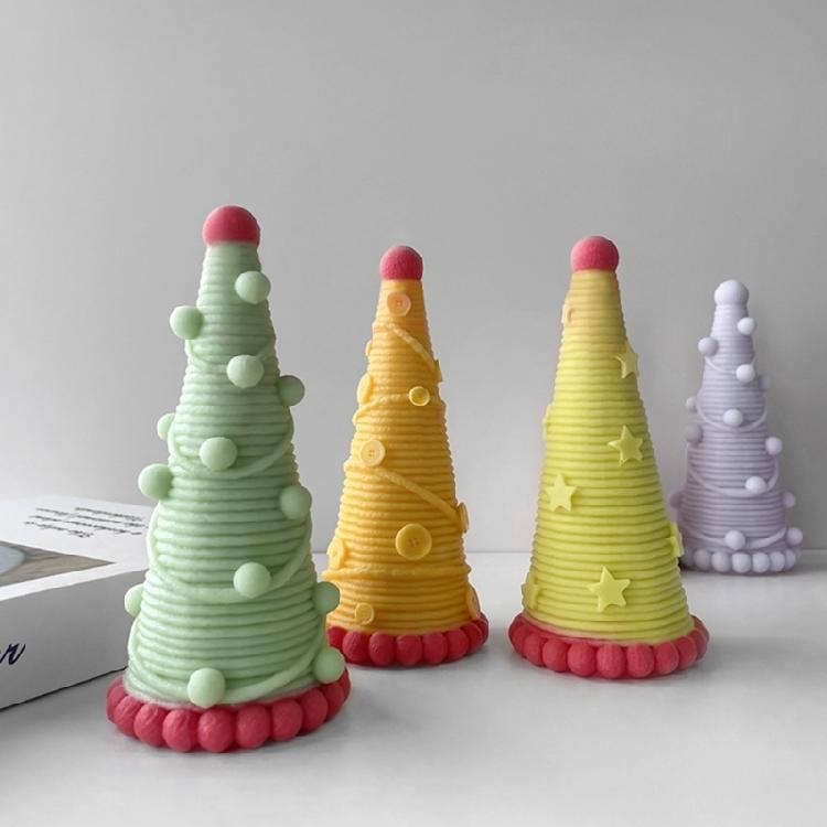 Gypsum Ornament Mold Scented Candle Resin Mold Christmas Pine-Tree Soap Mold