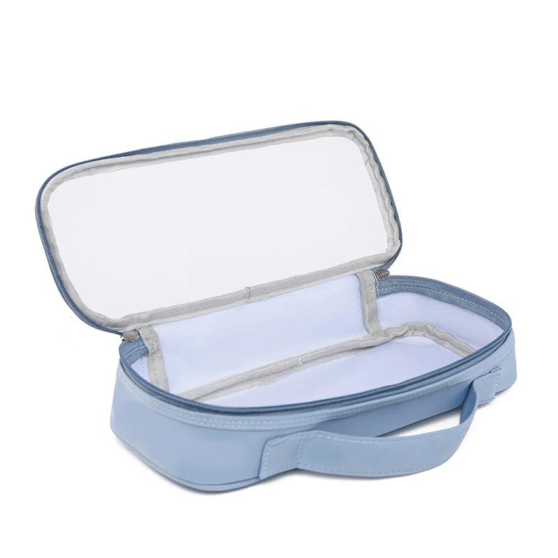 Föhn Tragetasche Lockeneisen Glätteisen Aufbewahrungstasche Transparentes Fenster Aufbewahrungstasche Tragbare Reiseetui Aufbewahrung