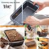 Cooking Baking Pan Non-stick Convenient Black Carbon Steel Home Cake Loaf for Chocolate Brownies
