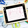 PET Log Painting Template: DIY Journal, Doodle & Notebook with Inch-Centimeter Ruler