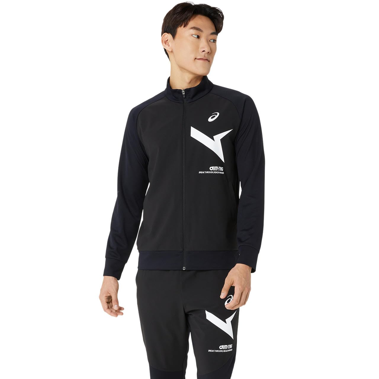 

Training Wear Wind Barrier Hybrid Knit Jacket 2031E724 Unisex Adult Performance Black x Brilliant White 2XL [Asics] AIM-TRG