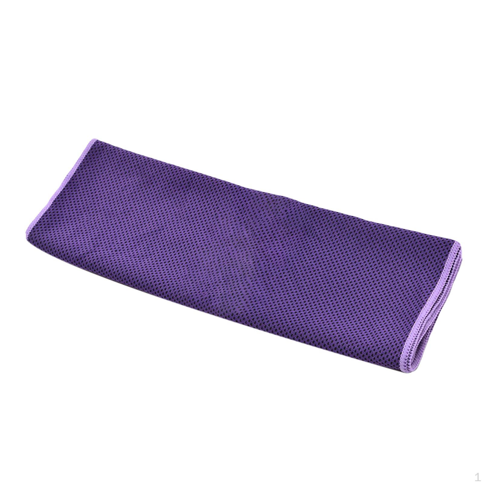 Breathable Chilly Towel Cooling Ice Instant for Weather Microfiber Cool Gym Purple
