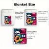 Spooky Month 2D Flat Pattern Flannel Blanket High quality All Seasons Warmth and Comfort Perfect for Christmas Gifts.DMT0925071