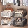 Bathroom Cabinet Pull-Out Storage Shelf for Toiletries Under Sink