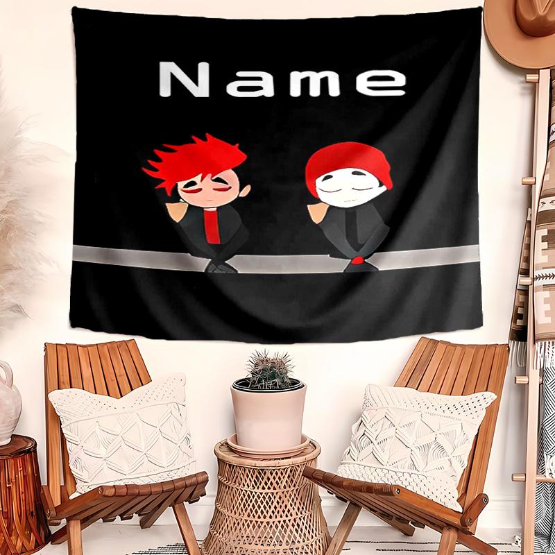 Personalized twenty one pilots Background Tapestry,Custom Name Birthday Party,Multifunctional Wall Decoration for Home Decor,Various Occasions