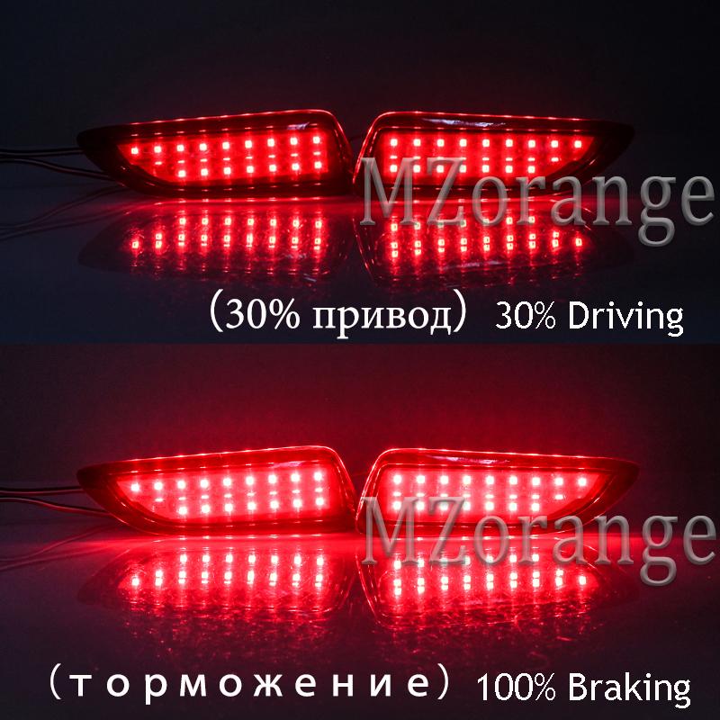 LED Reflector Rear Back Tail For Toyota Corolla/For Lexus CT200h Bumper Brake Stop Running Light Fog Lamp Car Accessories