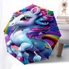 1pc Unicorn RainbowOpen/Close Umbrella-Windproof, Compact Travel Umbrella, Sturdy 8-Rib Shaft, Outdoor Accessory, 1122