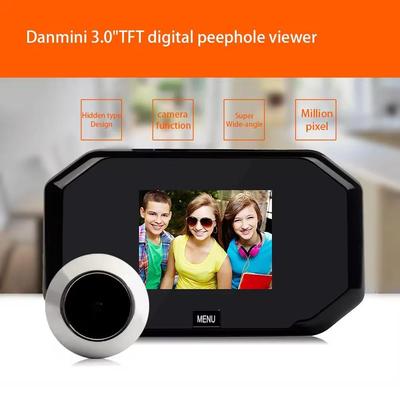 Κουδούνι 3,5 ιντσών Οθόνη X7 Cat's Eye Video Door Cat Eye Doorbell Μπαταρία Ισχύς Ασφάλεια επιτήρησης Doorbell Κάμερα Λήψη φωτογραφίας