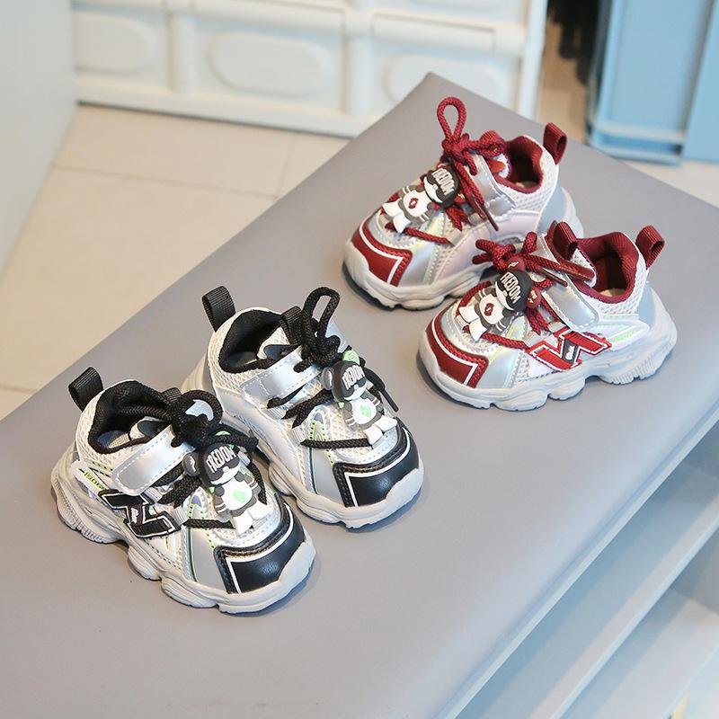 Children's sports shoes dad shoes autumn and winter new baby toddler shoes lightweight non-slip kindergarten shoes for men and women