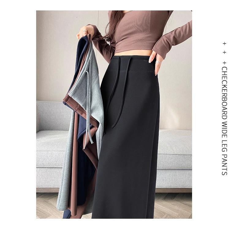 New 2025 Slimming Black High-Waisted A-Line Midi Skirt for Women - Early Autumn Versatile, Lazy Style