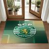 Sporting CP FC Design Crystal Velvet Rug Soft Decorative Mat for Bedroom Entrance