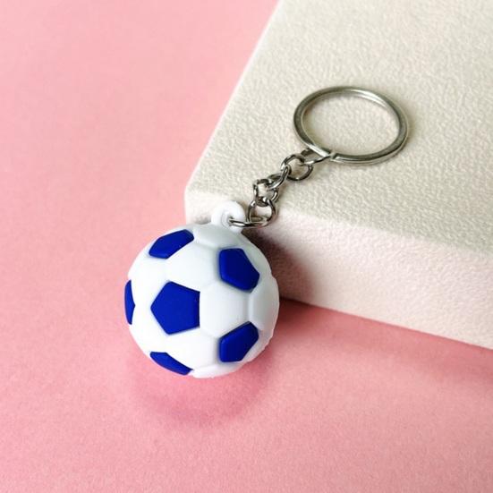 Compact Lightweight Keychain Pendant, Football Shape Key Holder, Smooth Surface Portable Fan Gift Accessory