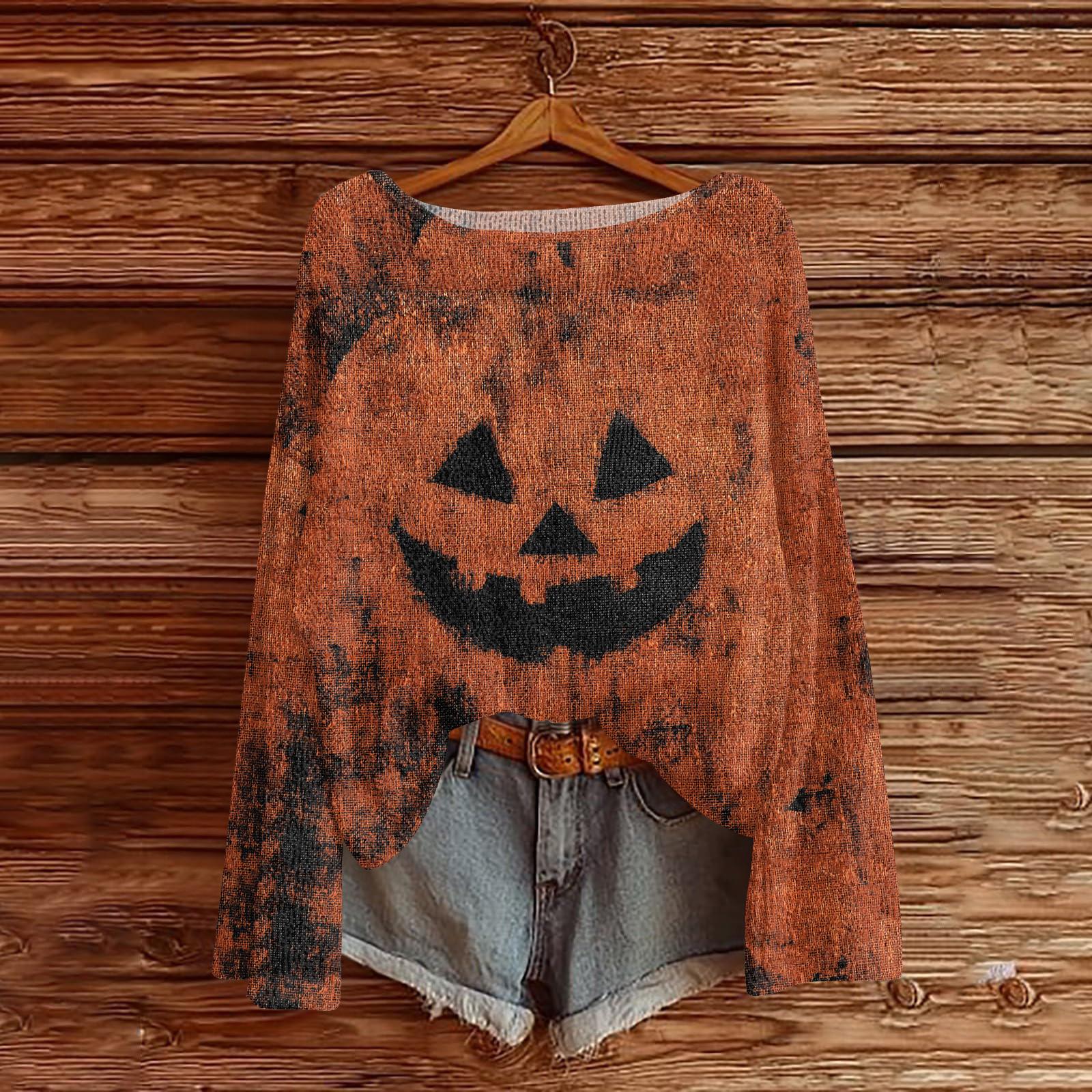 

Женские осенние свитера с длинным рукавом, топы с принтом, пуловеры, свободная нарядная повседневная базовая одежда XXL