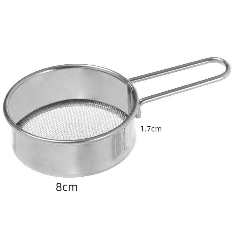 

Фильтр из нержавеющей стали 304 с мелкой сеткой, сито, фильтр для муки, яиц, дуршлаг, фильтрация кофе, сахара, какао, порошка матча, кухонный гаджет