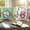 Cushion Cover Car Throw Pillow Case For Sofa Car Christmas Gift Anime Dddoraemon Wwhitepaper