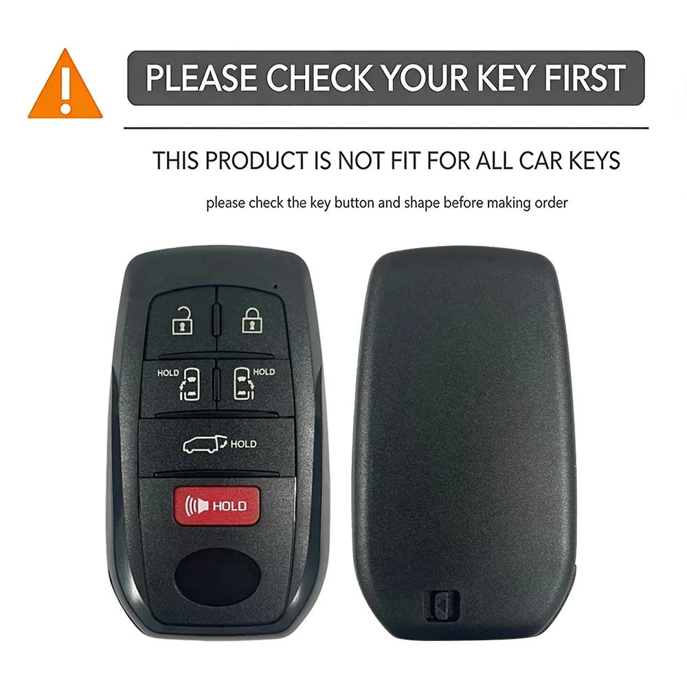 7 Buttons Silicone For Toyota Sienna Rav4 Venza Mirai Hybrid Vehicles Alphard Previa Voxy Car Remote Key Cover Case Accessories