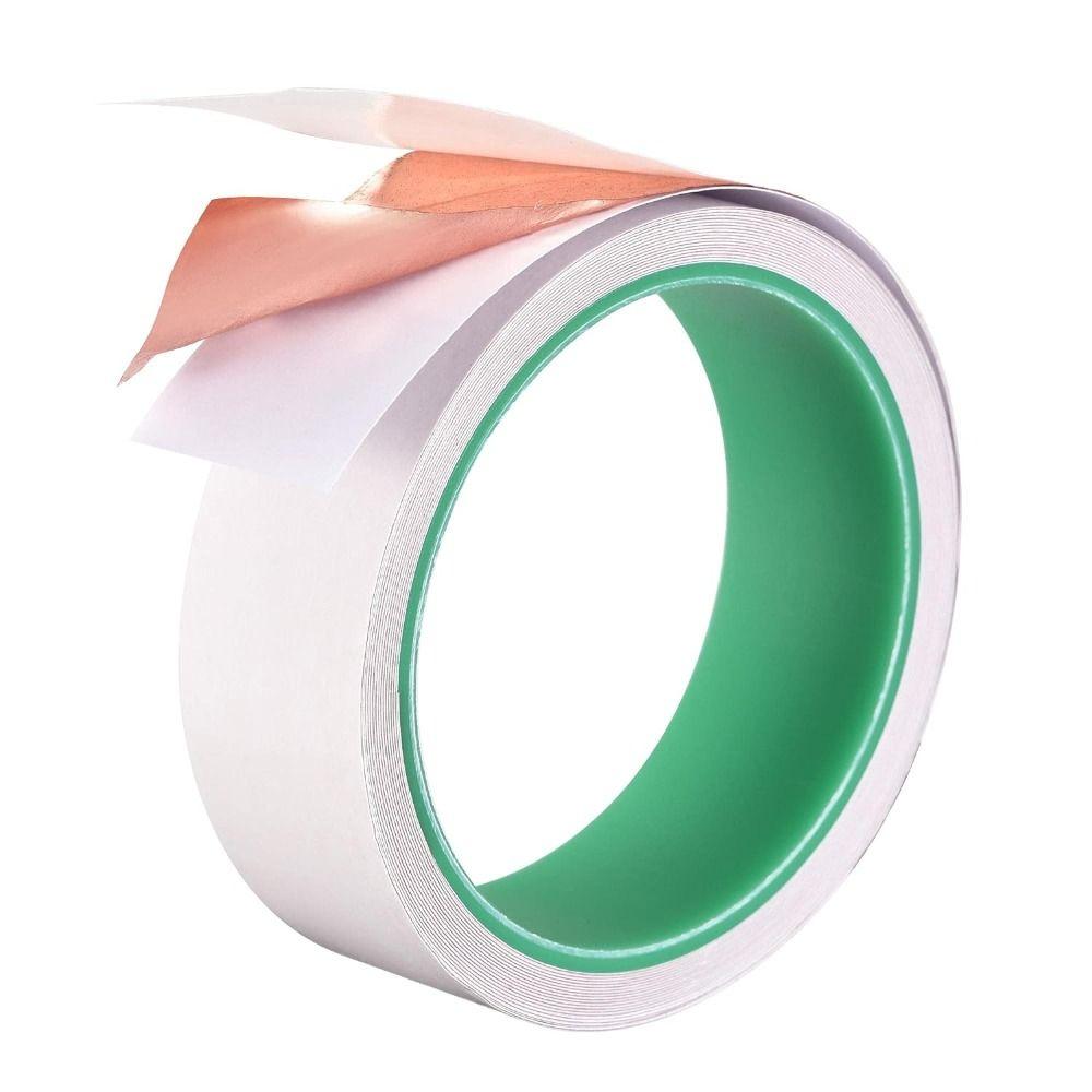 Lepicí vodivá páska 5m Měděná fólie pro kytaru, stínění proti EMI, řemesla, elektrické opravy