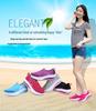 Women's Mesh Slip-On Platform Shoes - Spring/Summer Breathable Casual Sneakers with Thick Sole