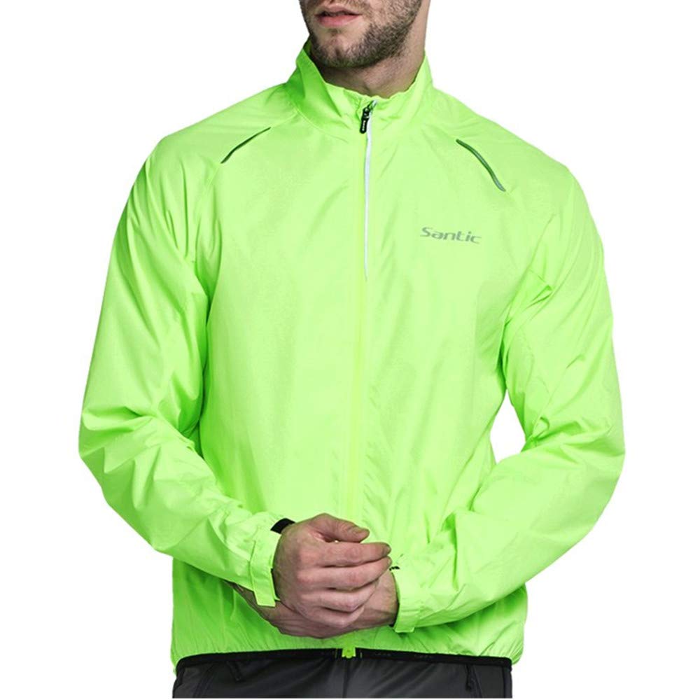 

Santic Men s Windbreaker Cycling Jacket, Long Sleeve, Breathable, Ultra-Lightweight, Size S