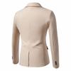 Spring Autumn Men's Single Button Slim Fit Blazers Smart Casual Turn-Down Collar Suit Jacket Men Formal Wedding Blazers Outwear