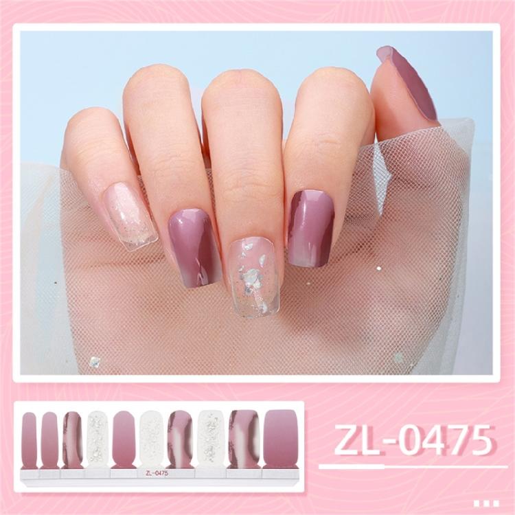 Gradient Nail Art Stickers Full Wrap Nail Stickers Self-Adhesive Nail Art Decals