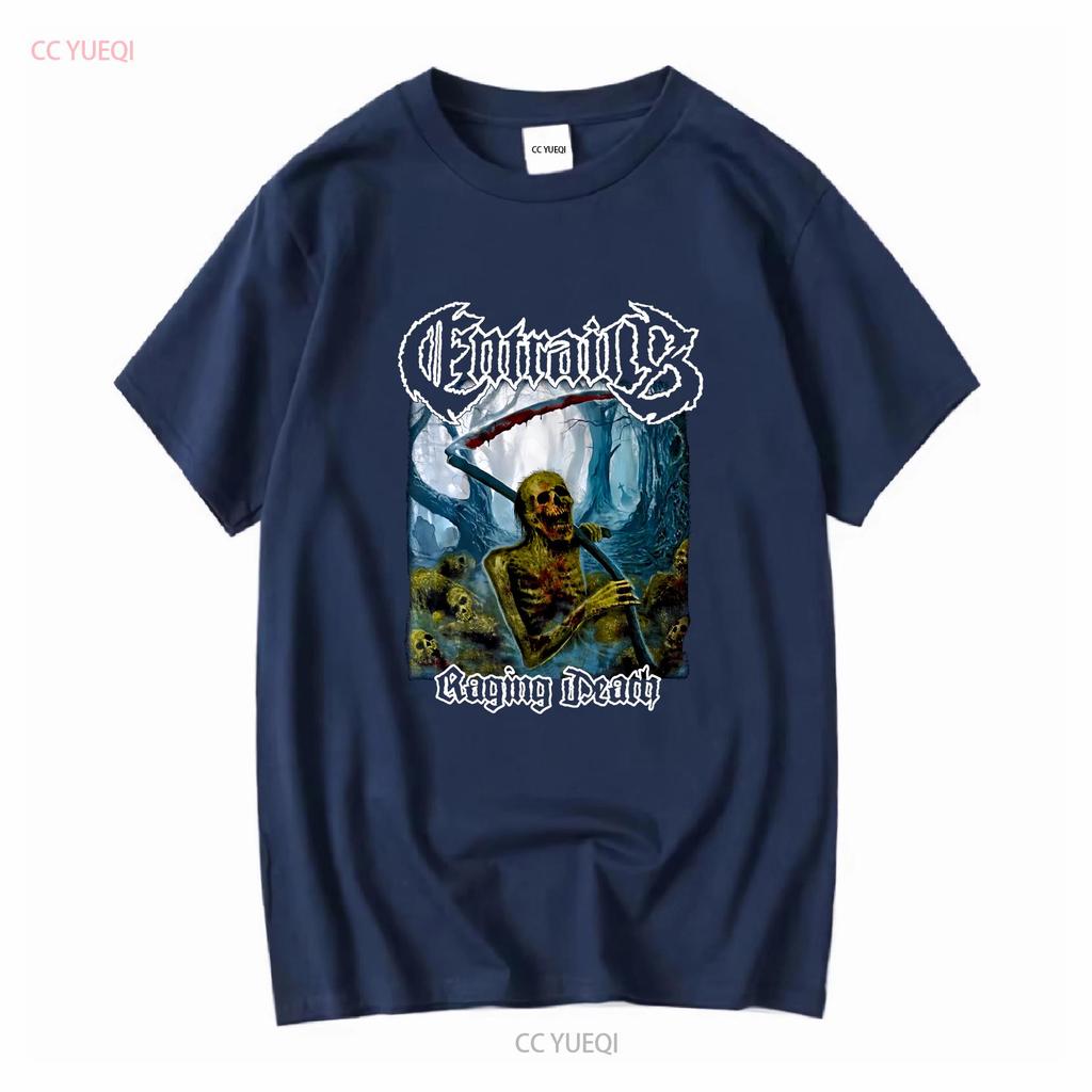 ENTRAILS Raging Death Cotton Classic T Shirt All Sizes BO324 Vintage Washed Versatile Soft Graphic Homme Slightly Unisex
