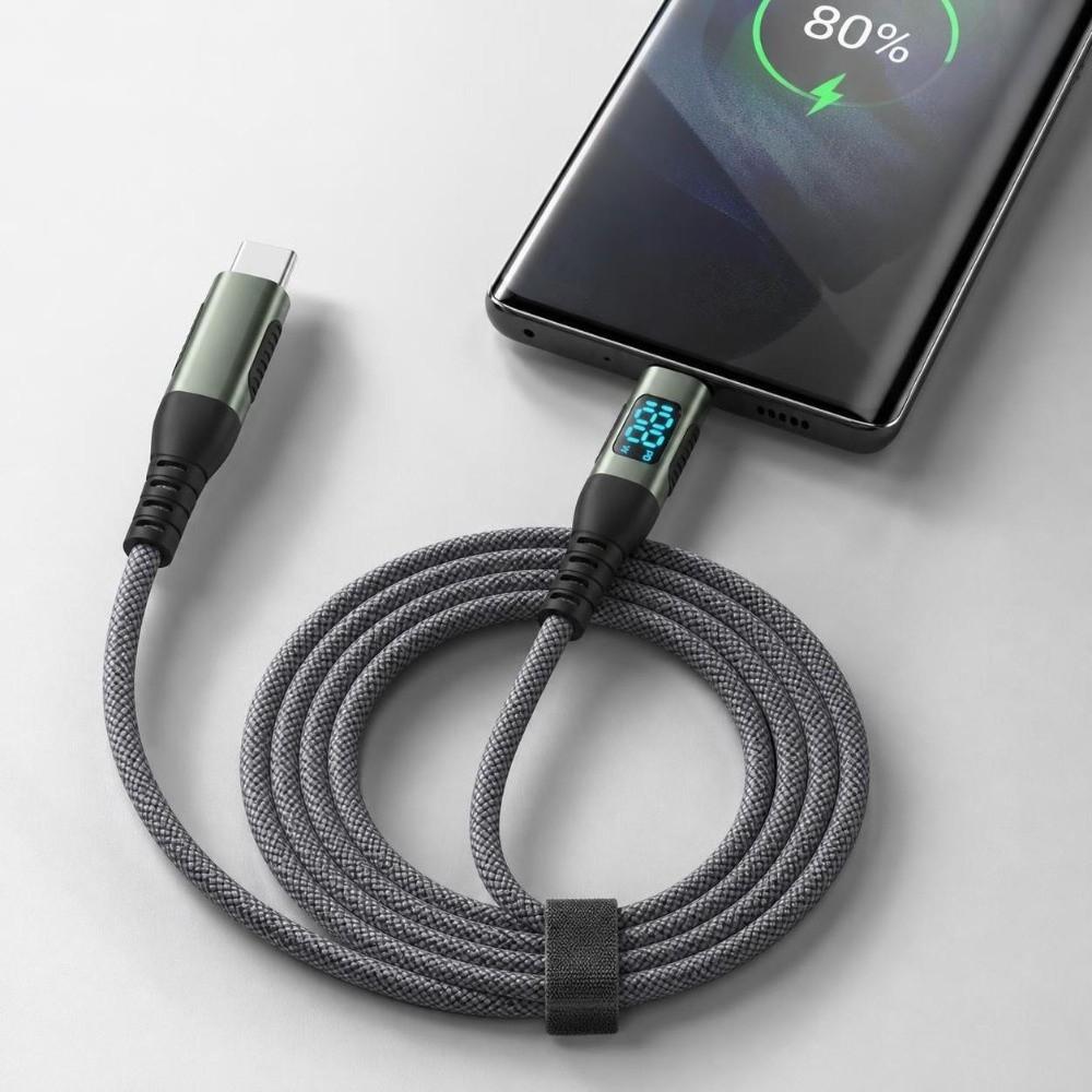 Dual Type-C Connector Dual Head Charging Cable 100W Power Type-C Data Transfer Cable