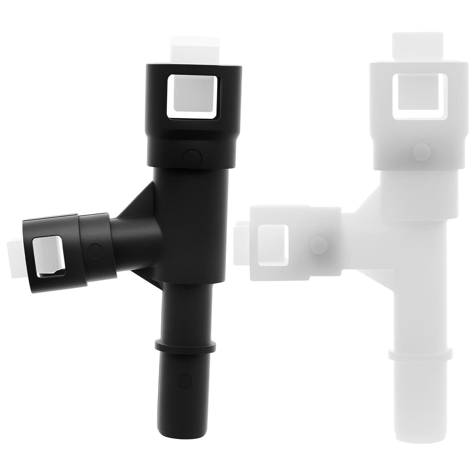 

2 шт. Пластиковый Т-образный 3-ходовой соединитель шланга впускного патрубка отопителя, соединитель шланга системы охлаждения, тройник для замены шланга отопителя автомобиля