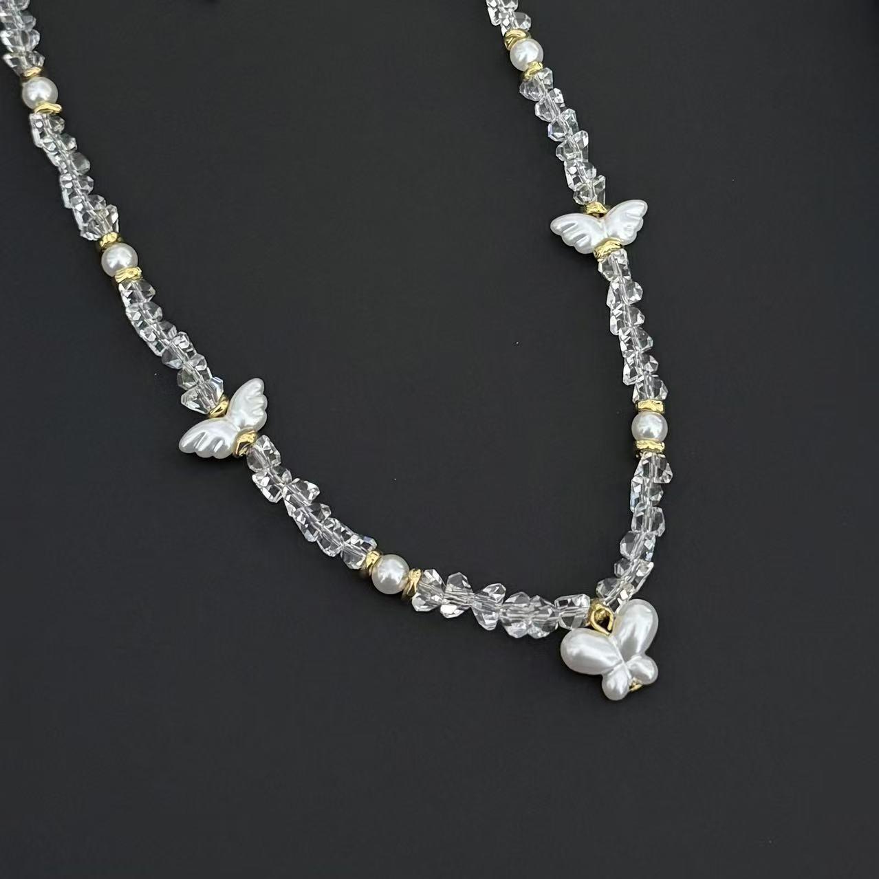 Elegant French Bow Necklace: Versatile Pendant Clavicle Chain