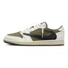 Travis Scott x Air Jordan 1 Retro Low OG SP Reverse Olive / Medium Olive Tênis Unissex Verde Preto Sail DM7866-200