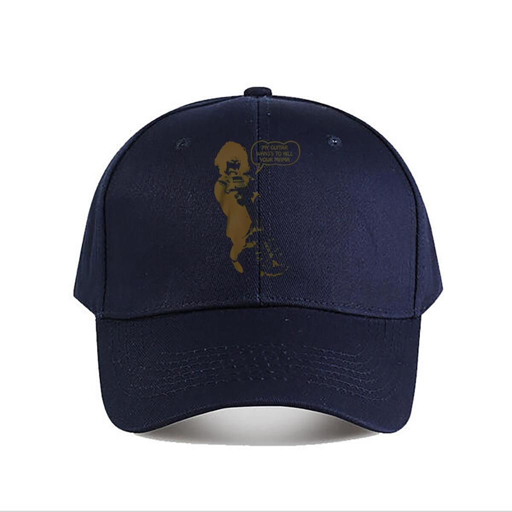 Guitarist Silhouette Music Art Baseball Cap For Womens Unisex FeUnisex Snapback Cap