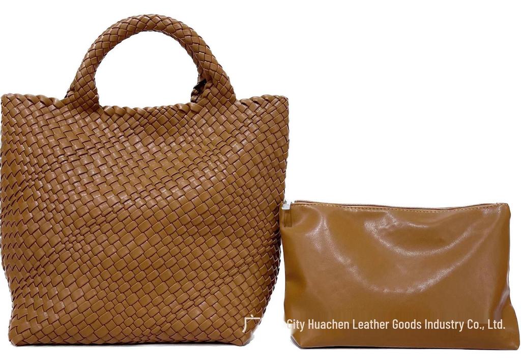 Fashionable & Versatile Women's Large Woven Tote - Double Wrist Mother-Child Shopping Bag