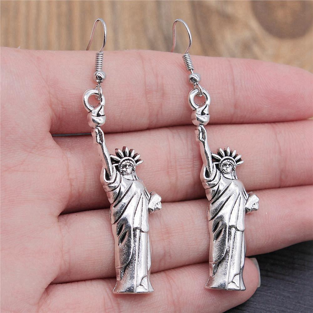 Classic Fashion Pharaoh Chief Ankh Cross Amulet Earrings Layered Valentine's Gift for Prom Nights