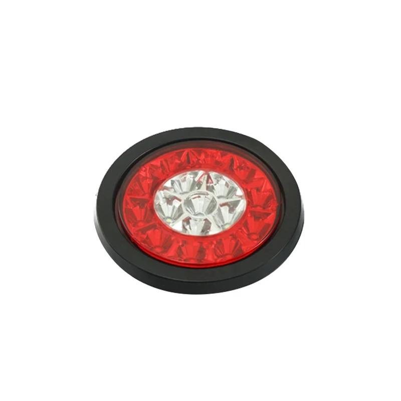 24V Car Tail Light Round Universal LED Signal lamp Truck Side Lights Trailer Night Driving Safety Warning Light Accessories