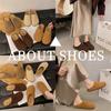 Leather Platform Women's Shoes Wear Bag Head Half Slippers Autumn New Retro Casual Boken Single Shoes