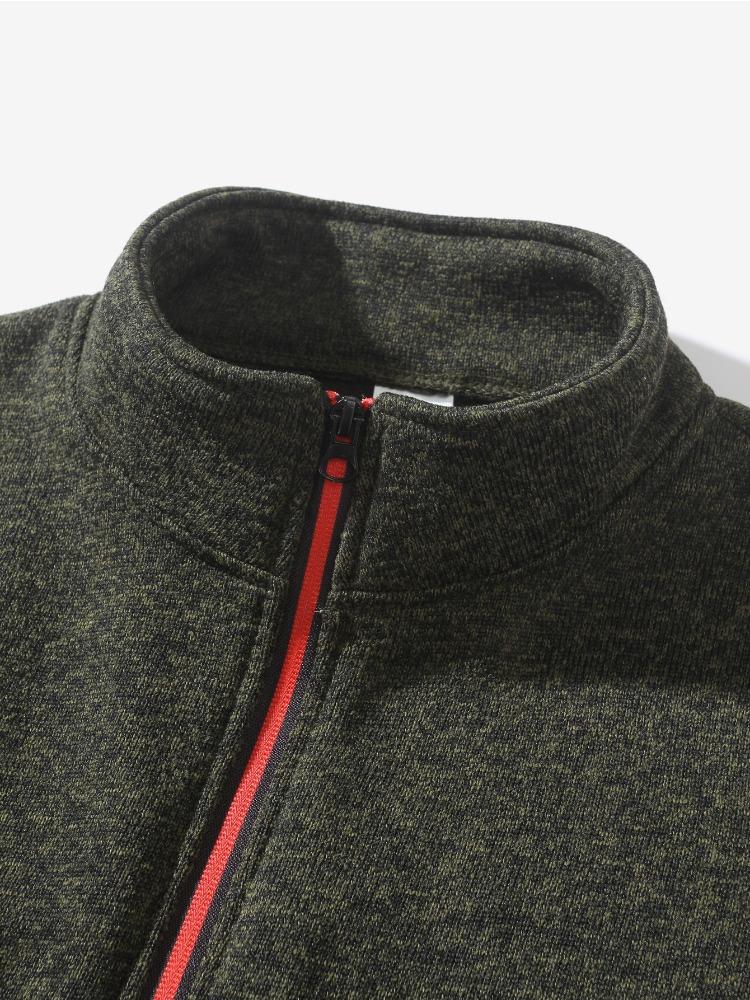 Men's Spring Autumn Casual Fashion Solid Colour Sweater Men's Long-sleeved Sports Hooded Tops Zip Cardigan Sweatshirt Moisture Wicking Breathable Tops