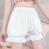 Women's Summer White Loose Lantern Anti-Exposure Safety Shorts