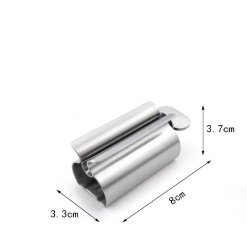 Stocător de tuburi de pastă de dinți creativ Rolă simplă de pastă de dinți din oțel inoxidabil care economisește forța de muncă Storcator de tuburi de pastă de dinți Presător de curățare