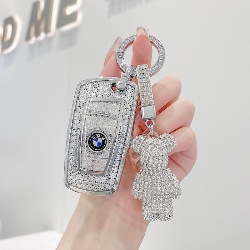 Premium Key Case for BMW 3, 5 Series, X1, X2, X3, X5, 320li, 525li, I3 - Elegant Design for Women
