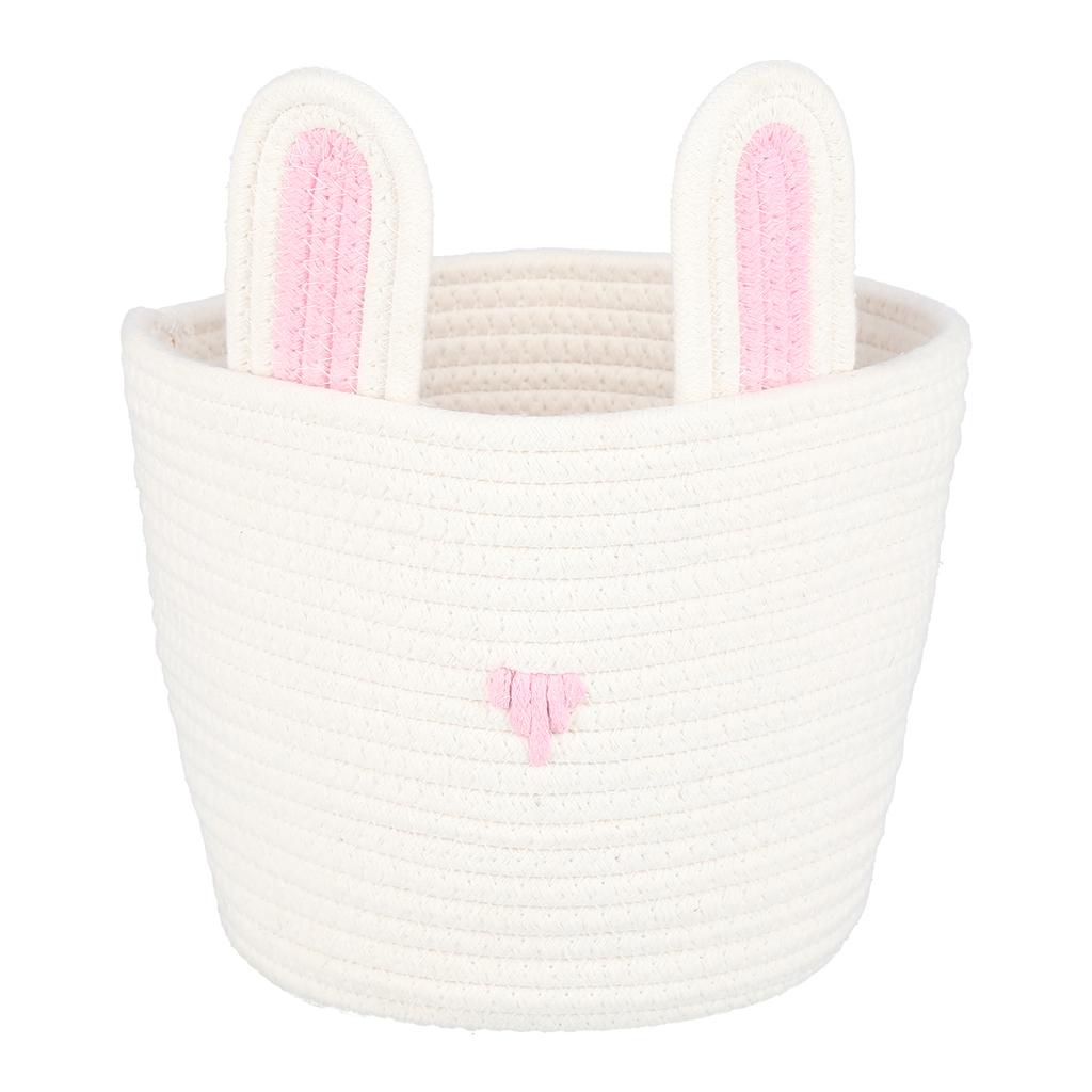 Storage Basket Rugged Lovely Small Bunny Attractive Decorative Home Furnishing Decoration