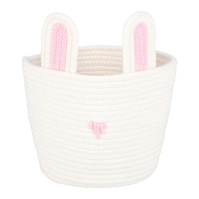 Panier de Rangement Robuste Adorable Petit Lapin Attrayant Décoration d'Ameublement Décoratif