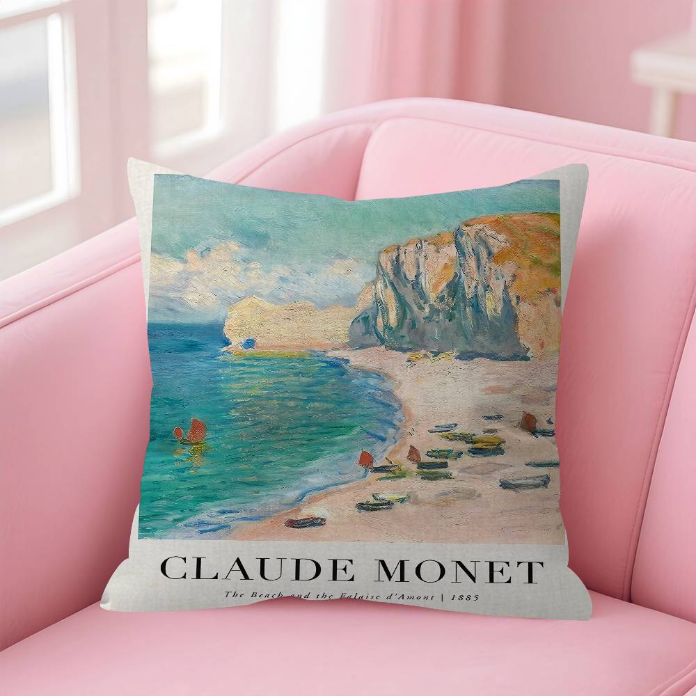 Famous Water Lily Sunrise Pillow Anime Pillow Sofa Bed Head Pillow Cover Cushion Cover Fashion