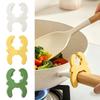 Universal Pan Handle Clip Anti Scalding Spoon Rest Pot Handle Holder for Kitchen Gadget