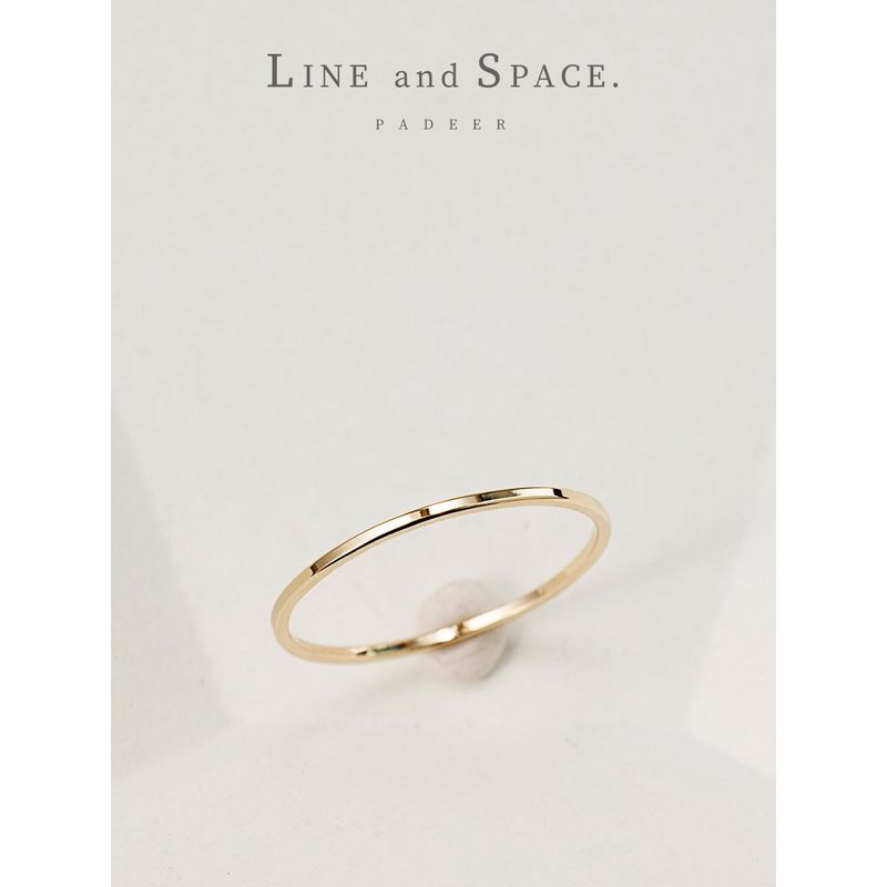 

14K Ultra-Fine 0.8mm Girlfriends Female Joint European and American Style Bag Gold Us Number 7.5#