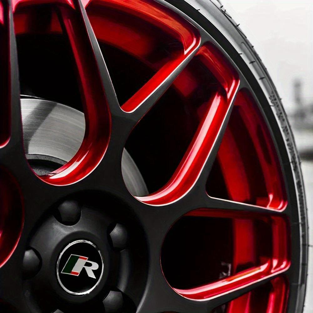 4 stuks 56 mm R Logo Auto Midden Wielnaafdoppen Cover Embleem Sticker voor R X-TYPE F-TYPE XE XF XJ XJR XFR Auto Styling Accessoires