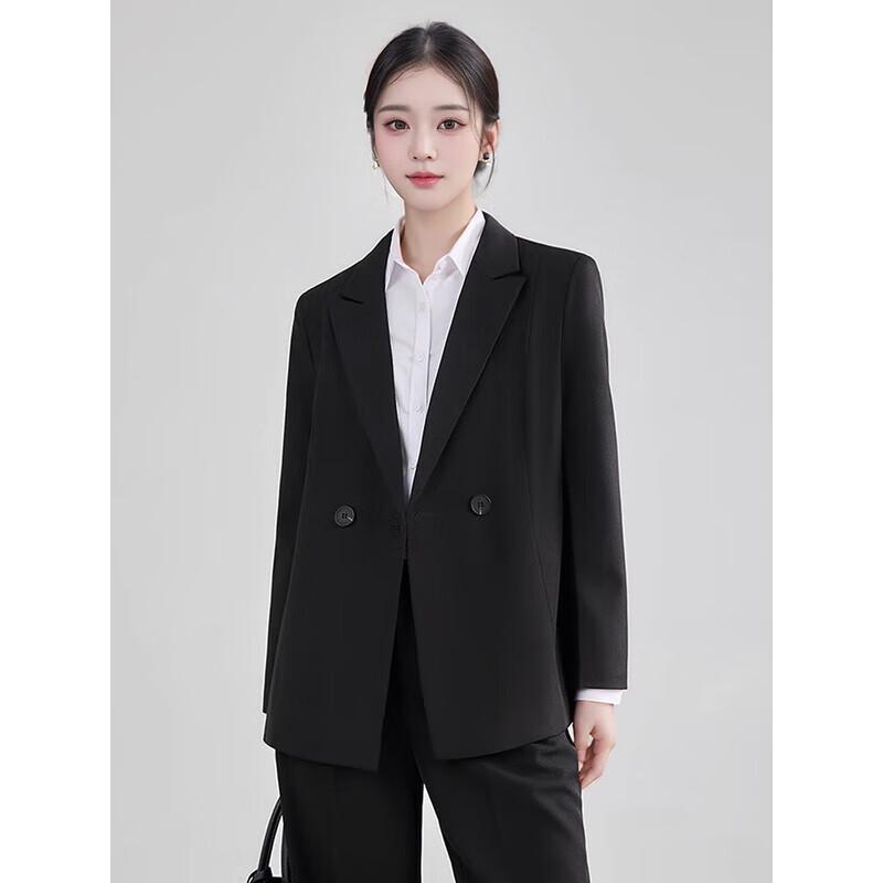 Schwarzes Business-Anzug-Set für Damen