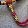 Retro Gold-Plated Tibetan Style Snake Knot Beads – DIY Accessory for Cultural Play and Wire Bundle Organization.