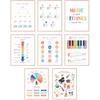 BigWig Prints - Music Posters for Classroom, Music Theory and Education Wall Art, Trument Family and Musical Notes Prints, Educational Decor for